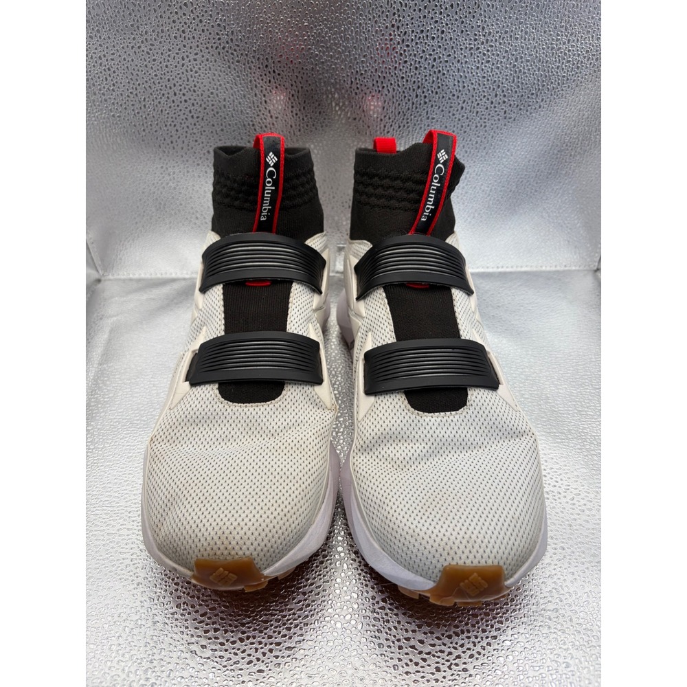 Columbia Facet 45 OutDry Mens Waterproof Hiking Shoes White Black Red 10.5
